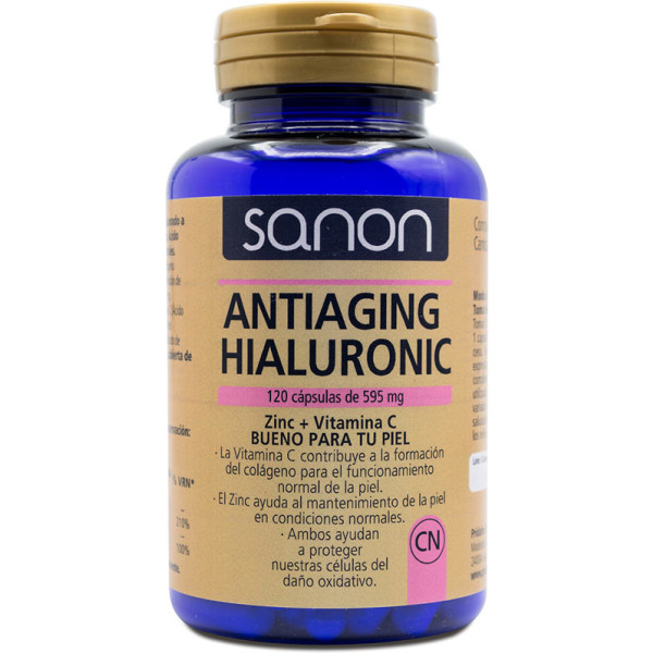 Sanon Anti-aging hyaluronzuur 120 capsules 595 mg uniseks