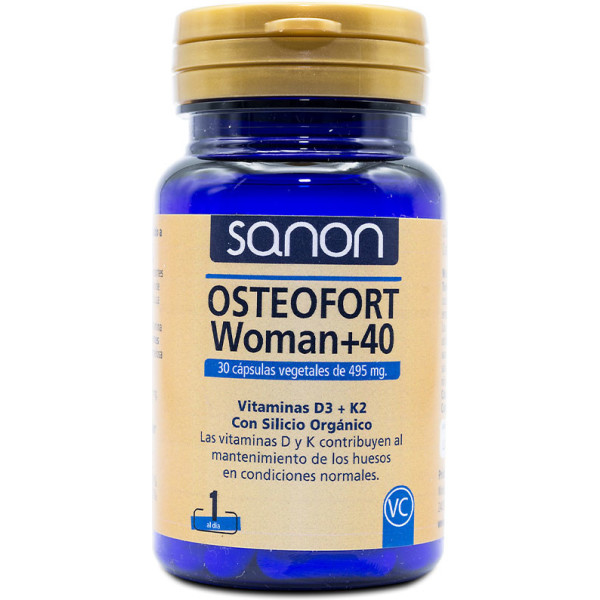 Sanon Osteofort Woman +40 30 Cápsulas Vegetales De 495 Mg Mujer