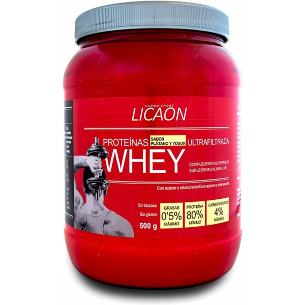 Sanon Sport Licaon Whey Proteínas Sabor Plátano Y Yogurt 500 Unisex