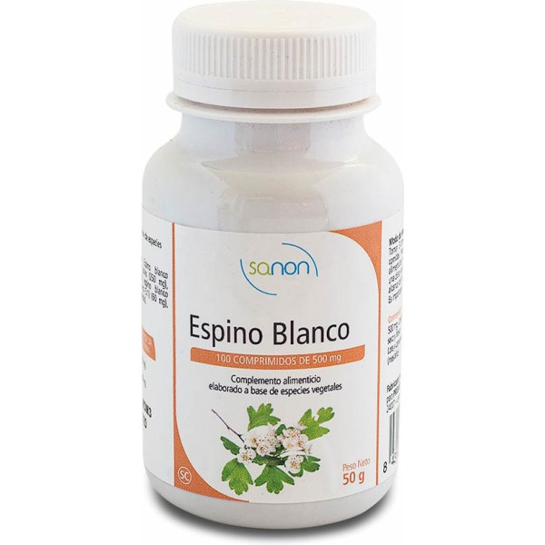 Sanon Espino Blanco 100 Tablets 500 Mg Unisex