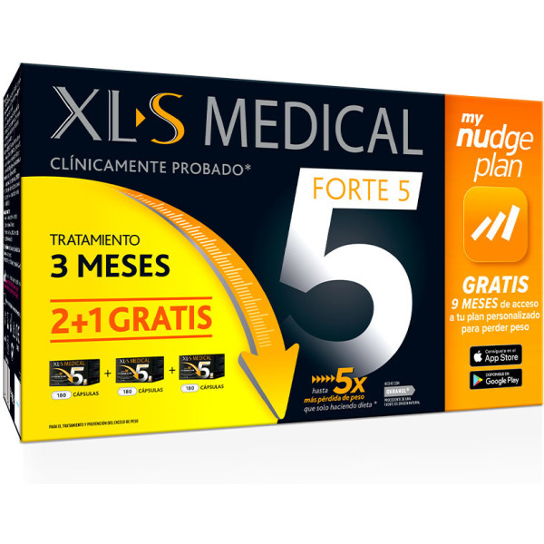 Xl-s Medical Xls Medical Forte 5x Nudge Lot 3 Pièces Unisexe