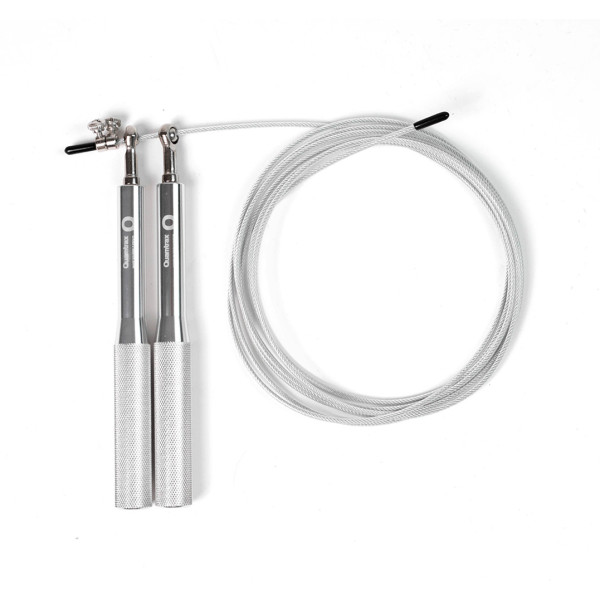 Quamtrax Steel Jump Rope Silver