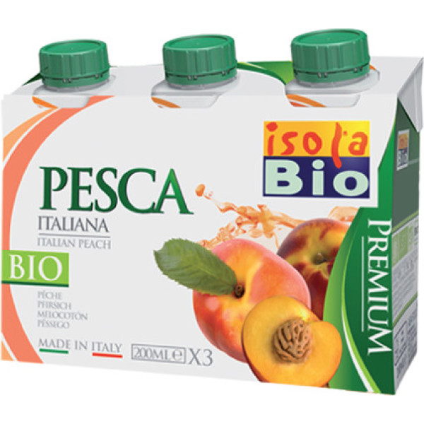Isolabio Jus de Pêche Bio 3x200 Ml