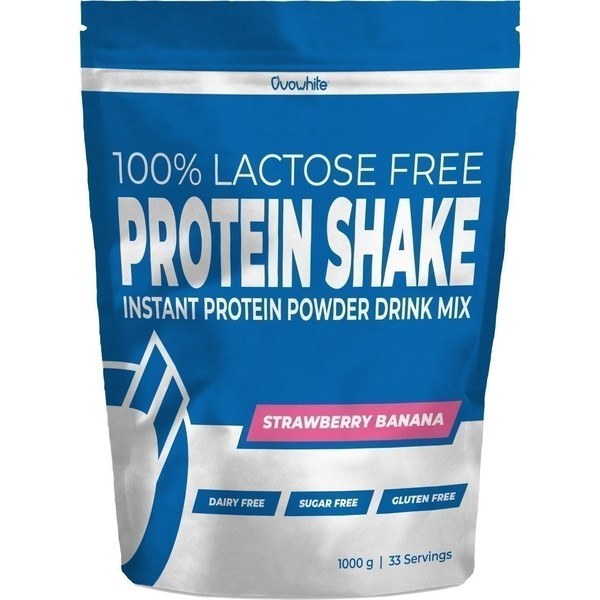 Ovowhite Protein Shake Instantané 1000 gr Sans Lactose - Shake Protéiné Instantané 100% Sans Produits Laitiers