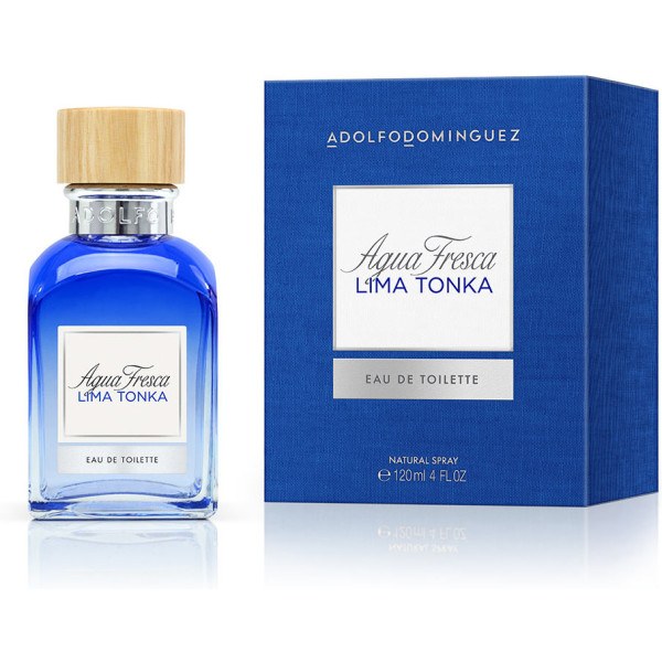 Adolfo Dominguez Agua Fresca Lime Tonka Eau De Toilette Vaporisateur 120 Ml Unisexe