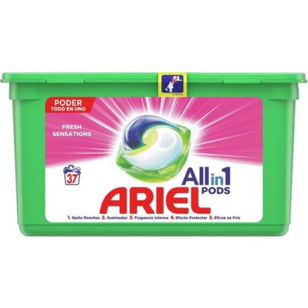 Ariel Pods Sensaciones 3en1 Detergente 37 Cápsulas Unisex