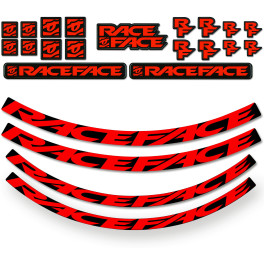 Race Face Kit Adhesivos Ruedas Large Red