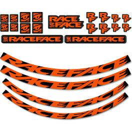 Race Face Kit Adhesivos Ruedas Medium Orange