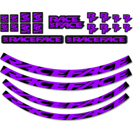 Race Face Kit Adhesivos Ruedas Medium Purple