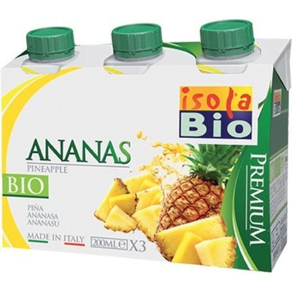 Isolabio Jus d'Ananas Biologique 3x200 Ml