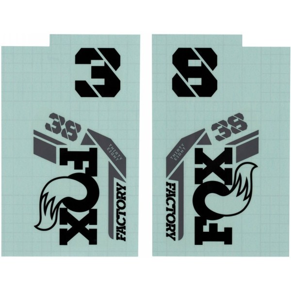 Fox Adhesive 38 F-S Logo Zwart