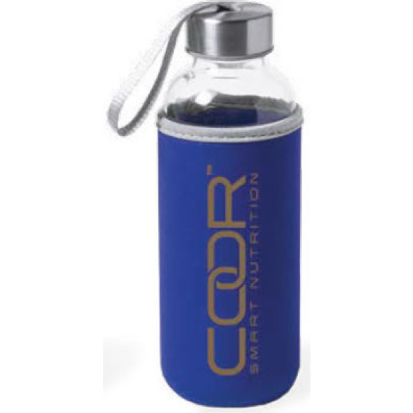 Coor Smart Nutrition by Amix Bouteille en Verre 420 Ml Étui Bleu