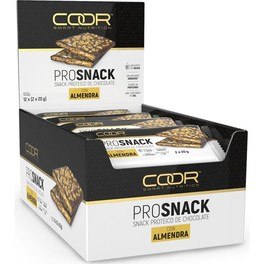 Coor Smart Nutrition Prosnack Com Amêndoa 12 Barras X 40 Gr