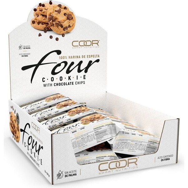 Coor Smart Nutrition Four Cookie 12 Unidades X 100 Gramos