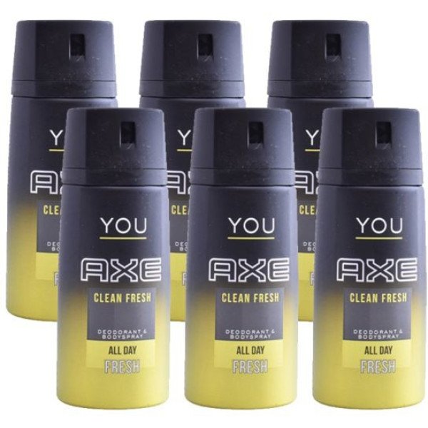 Axe You All Day Fresh Desodorante Pack 6un Vaporizador