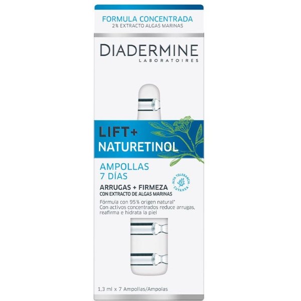 Diadermine Lift+ Naturetinol Anti-Falten-Ampullen + Festigkeit 7 x 13 ml Unisex