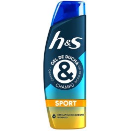 Head & Shoulders H&S Shower Gel & Sport Shampoo 300 ml unissex