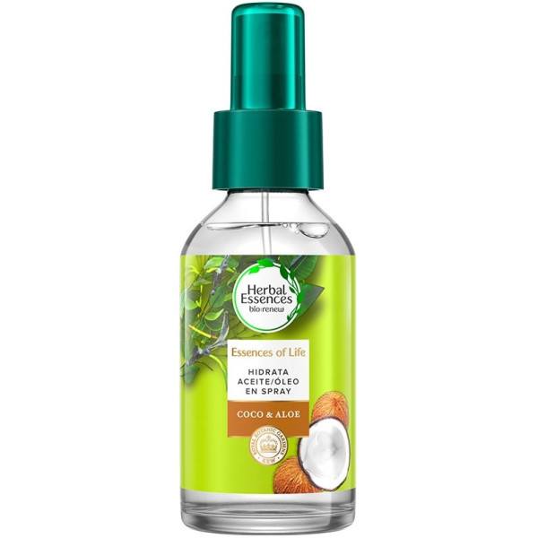 Herbal Essences Botanicals Olio idratante per capelli a base di aloe e cocco 100 ml unisex