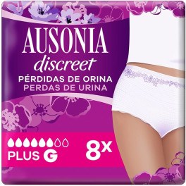 Ausonia Discreet Boutique Plus Tg broek 8 stuks dames