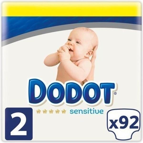 Dodot Sensitive Pañales para Recién Nacidos Talla 2 - (4-8 Kg) 92 Unidades