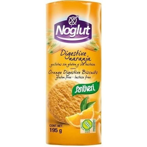 Santiveri Noglut Orange Biscuits Digestifs - 195 Gr - Sans Gluten