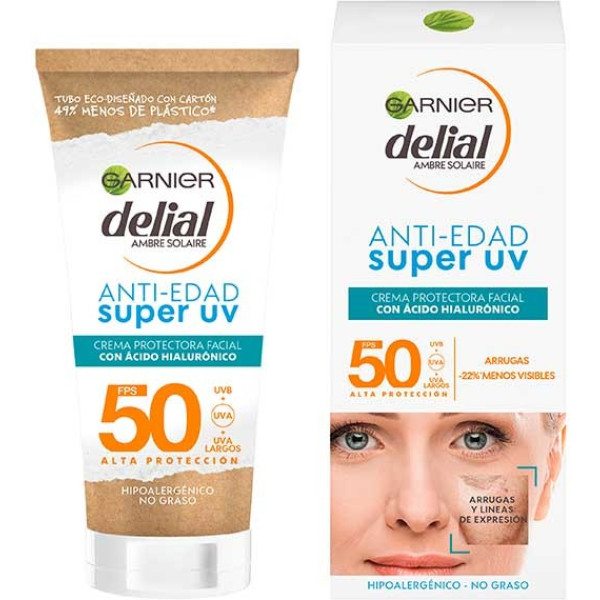 Garnier Super Uv Crema Viso Antietà Spf50 50 Ml Unisex