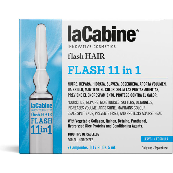 La Cabine Flash Hair 11 En 1 7 X 5 Ml Unisexe