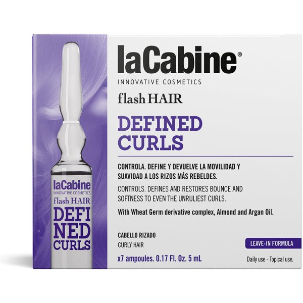 La Cabine Flash Hair Boucles Définies 7 X 5 Ml Unisexe