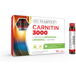 Marnys Carnitin 3000 14 Viales X 25 Ml- Liposomada