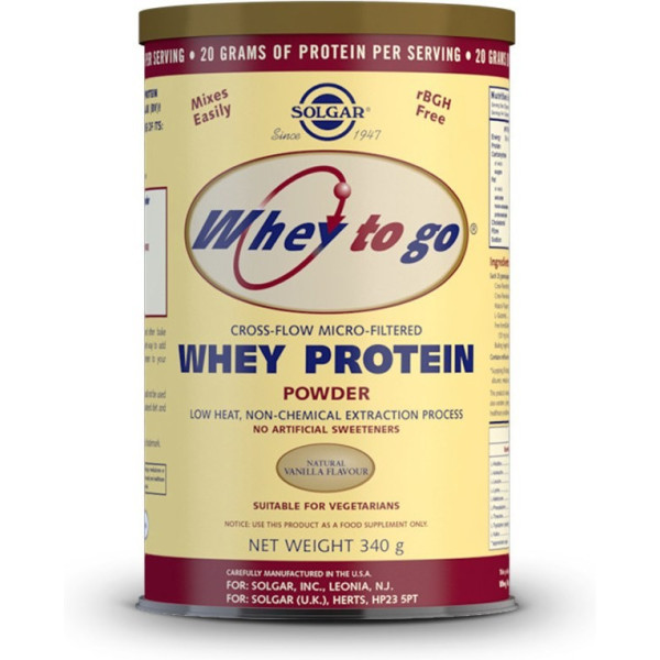 Solgar Whey To Go Whey Protein 340 Gr