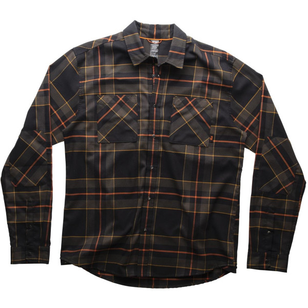 Fox Shirt M. Long Everyday Flannel Noir M