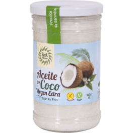 Solnatural Huile de Coco Extra Vierge Familiale Bio 1 L