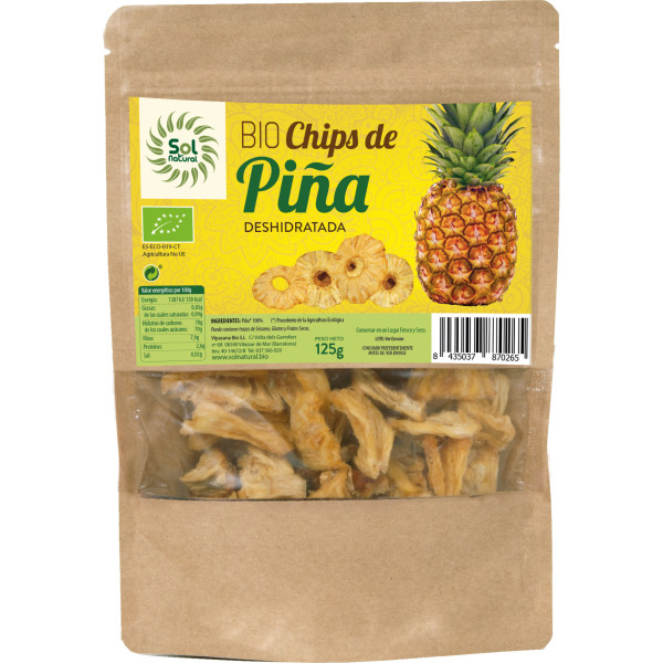 Solnatural Chips d'Ananas Bio 125 G