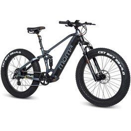 Moma Bikes Bicicleta E-MTB Fat Bike 26" Pro (Talla Única)