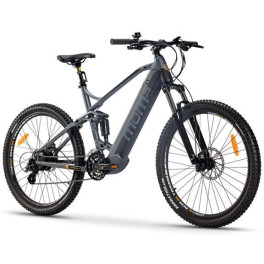 Moma Bikes Bicicleta Electrica Emtb-27.5 " Full Suspension Shimano 24 V & Doble Freno Disco Hydraulicos Bateria Integrada Ion Li