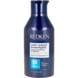 Redken Color extiende las luces marrones acondicionador de tonificación azul 300 ml unisex
