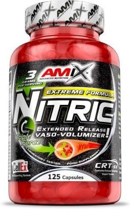 Amix Nitric 350 Caps - Aide Ã La RÃ©CupÃ©Ration Physique Et Ã La Congestion Musculaire-image
