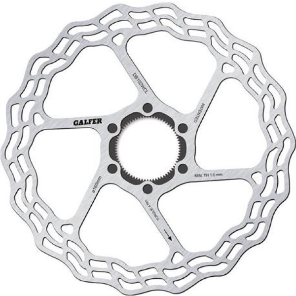 Galfer Brake Disc Road Disc Wave Center - Sistema de bloqueio ø160x1,8 mm