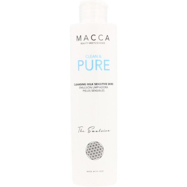 Macca Lait nettoyant pour peau sensible clean and pure 200 ml unisexe