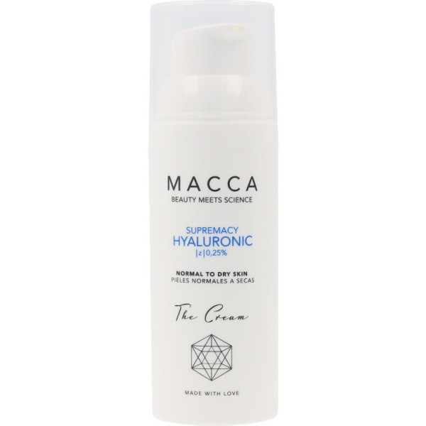 Macca Supremacy Hyaluronic Z 025% Crème Normale tot Droge Huid 50 Ml Unisex