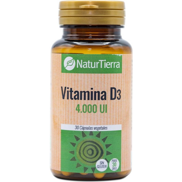 Naturtierra Vitamina D3 30 Caps Vegetales