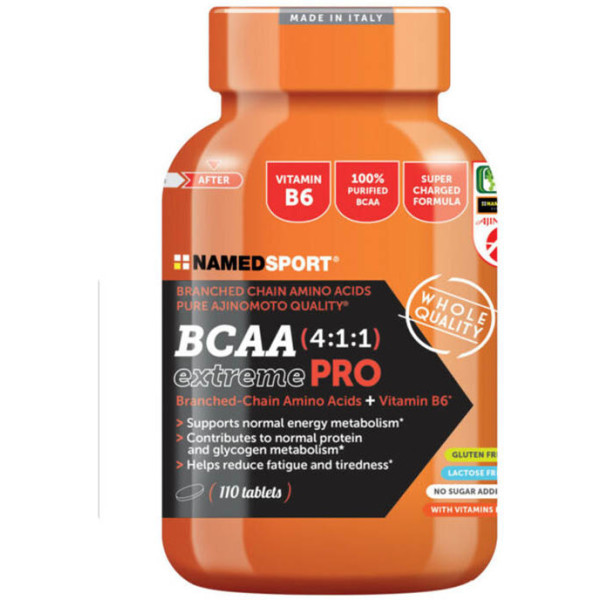 Namedsport Bcaa-tabletten 4:1:1 Extremepro voor/na (110 stuks)