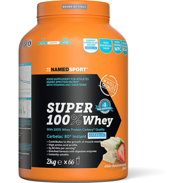 Namedsport Whey Super 100% Whey Avant/Après Chocolat Blanc/Mûre 2kg