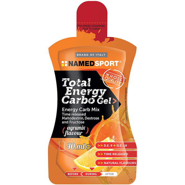 Namedsport Total Energy Carbo Gel Before/During Citrus 40 Ml (24 unités)