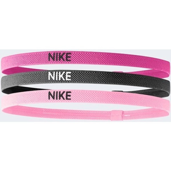 Nike Cinta De Pelo Elastic 3 Pack Rosa