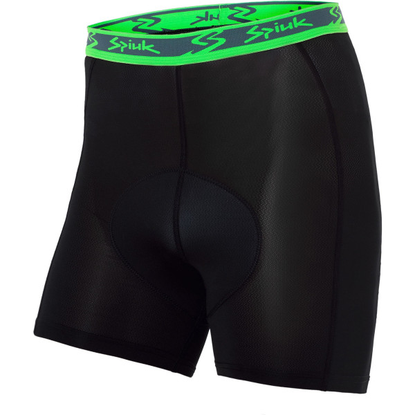 Spiuk Sportline Sportline Short intérieur anatomique pour homme Noir/Vert