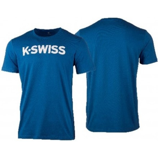 K-swiss T-Shirt Ks Tac Core Logo Brunner Homme Bleu/blanc