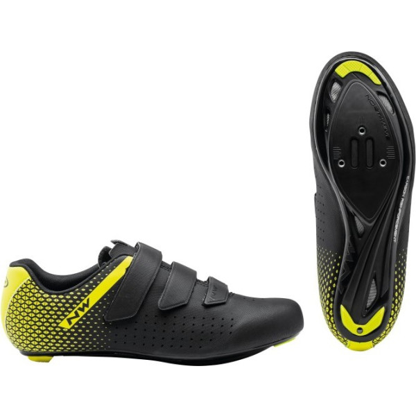 Northwave Zapatillas Core 2 Negra Amarilla Fluo