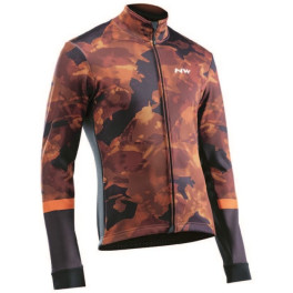 Northwave Chaqueta Blade Negra Camo Naranja
