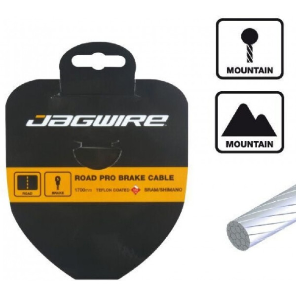 Jagwire Cable Brake Cable Mtb Slick Stainless 1.5x2000mm Sram-shimano